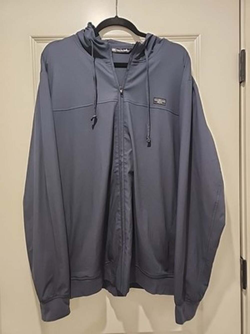 Travis Mathew Wanderlust Hoodie Mens XL Lightweight Golf Full Zip Jacket Navy